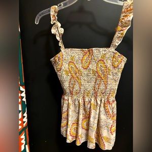 SHEIN Paisley smocked tank